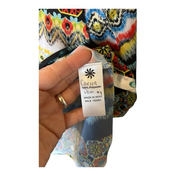 N24 Karyn Seo Embroidered Floral Tunic Blouse Sz S - Picture 4 of 6